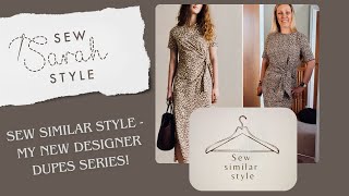 Using a FREE pattern to Sew a  designer dupe!  A new series where I make similar copies of outfits.