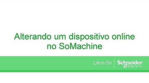 Como alterar um dispositivo online no SoMachine