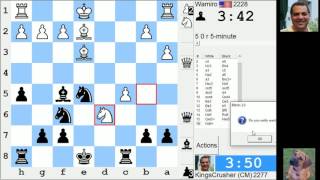 LIVE Blitz #3308 (Speed) Chess Game: Black vs Wamiro in Nimzo-Indian: 4.e3 c5, 5.Ne2 Rubinstein