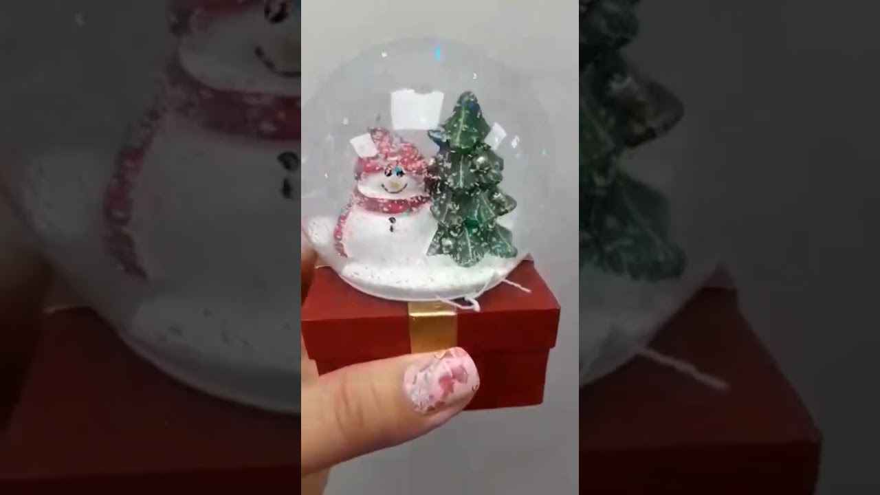 AMAZING CHRISTMAS TREE AND SNOWMAN IN MAGICAL BALLS 