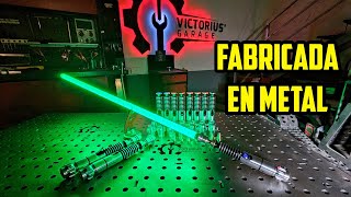 Fabricando una ESPADA LASER en metal | Curso de Fresado Torneado en FUSION360 | #cnc #starwars #diy