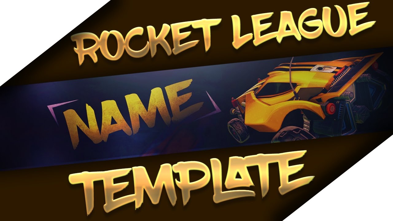 ROCKETLEAGUE YOUTUBE BANNER TEMPLATE!!! JakeiArt YouTube