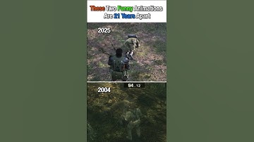 These 2 funny animations are 21 years apart #metalgearsolid #metalgearsolidsnakeeater #mgs3