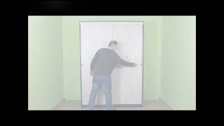 Horus Wardrobe Top Hung Sliding Door Gear with double track DIY kit by Buller