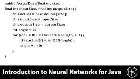 Introduction to Neural Networks for Java(Class 10/16, Part 2/3) - implement predict temporal