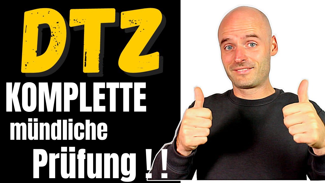 DTZ B1 Telc KOMPLETTE Mündliche Prüfung A2 B1 YouTube