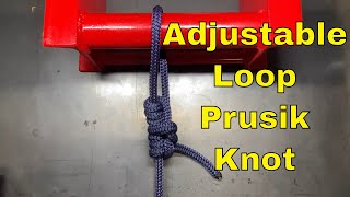 : Adjustable Loop Prusik: How I adapted the Prusik Loop to be an adjustable fixed loop knot.