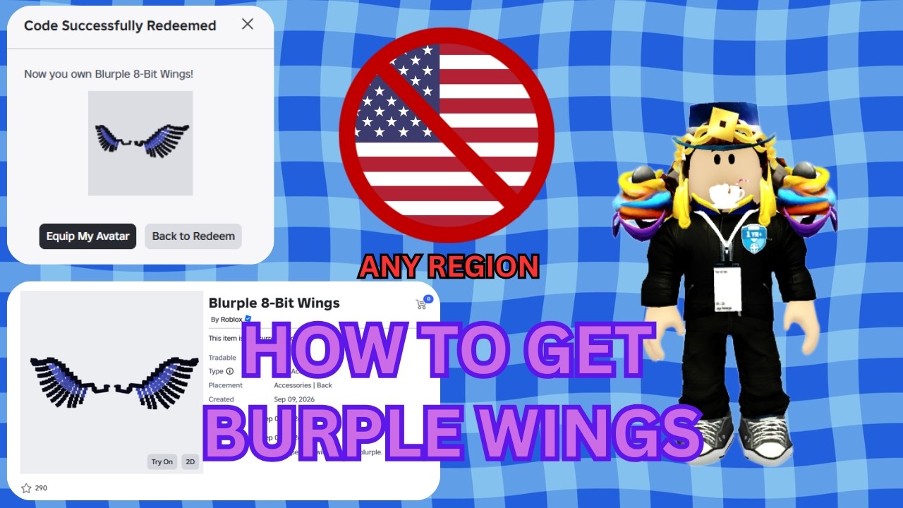 HOW TO GET Blurple 8-Bit Wings! (THE HUNT ROBLOX 20 - Discord Quest) *IN ANY REGION* video thumbnail