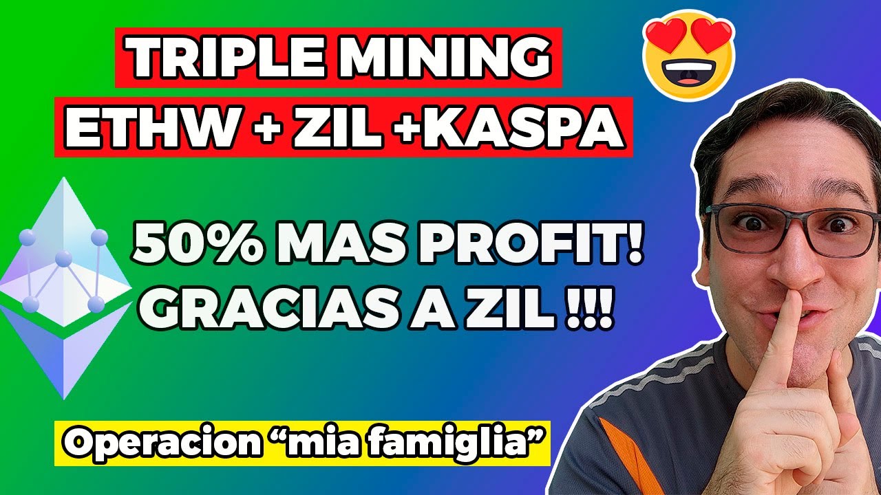 TRIPLE MINING ETHW ZIL KASPA 50% EXTRA DE PROFIT!!!!