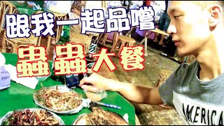 【一期一會】雲南② 西雙版納告庄夜市｜跟我一起品嚐蟲蟲大餐🐛