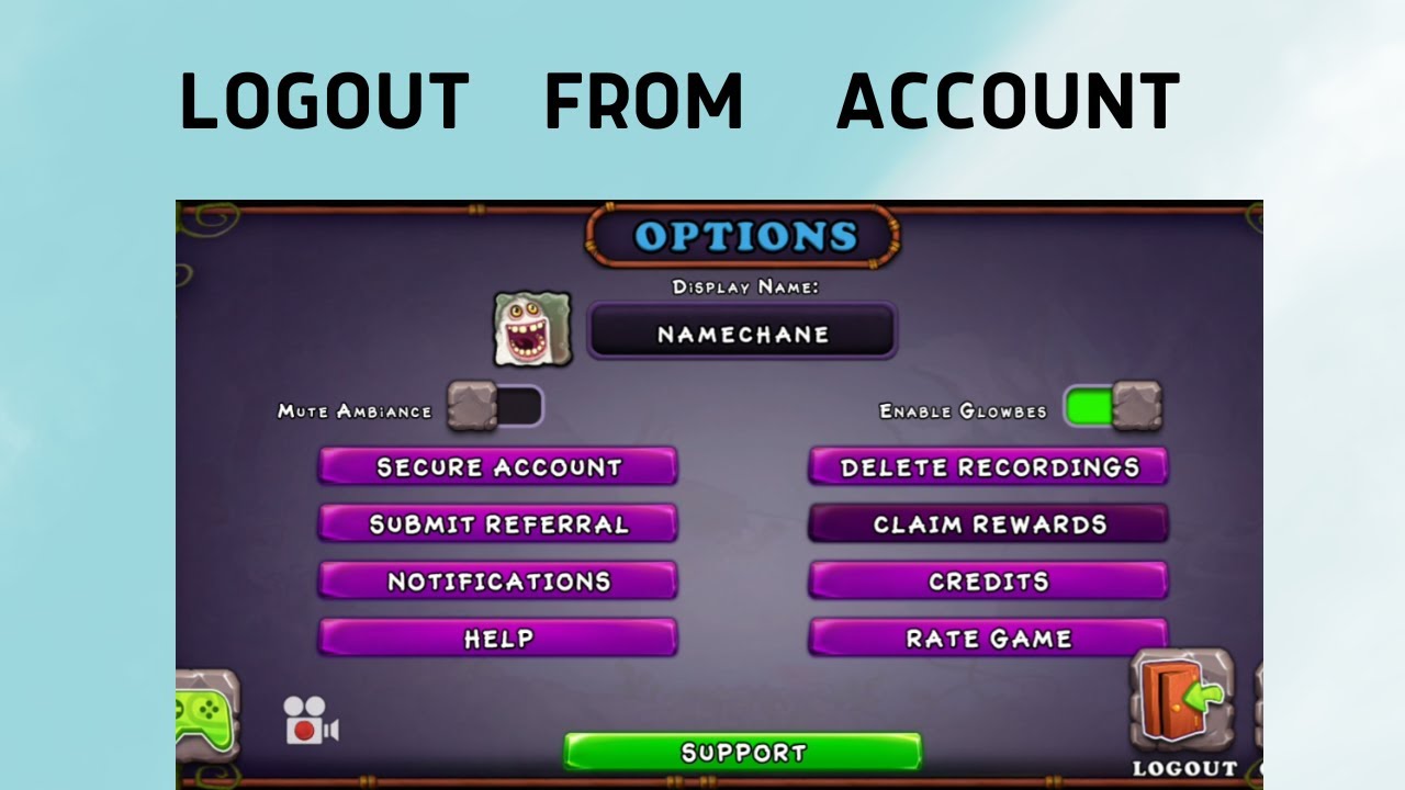 How to Logout from My Singing Monsters Account - YouTube