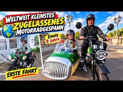 GZ-Duo, the world's smallest road-legal motorcycle sidecar - first ride with Emely