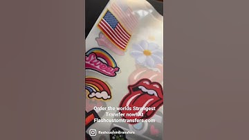 THE STRONGEST DTF TRANSFER IN 2023 FLASH CUSTOM TRANSFERS #shorts #dtf #sublimation