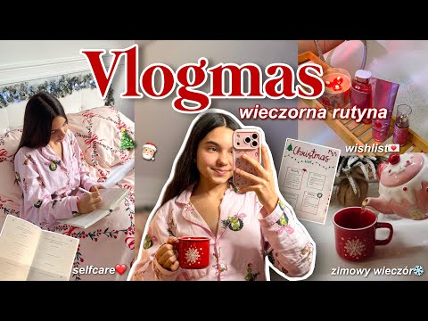 VLOGMAS 2025 🎄 December 6th: przytulna zimowa wieczorna rutyna + moja świąteczna wishlista