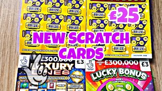 NEW UK NATIONAL LOTTERY SCRATCH CARDS