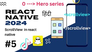 React native Scrollview component in hindi 2024 (part 5)