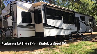 RV Slide Ski Replacement  Stainless Steel Skis