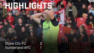 Defat At Stoke City | Stoke City 2 - 1 Sunderland AFC | EFL Championship Highlights