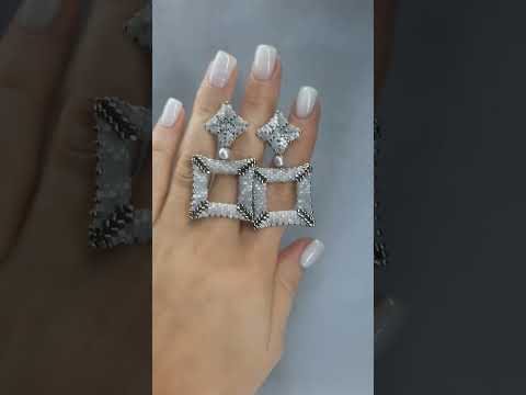 Сережки из бисера. Бисероплетение