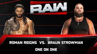 Roman Reigns vs Braun Strowman WWE Raw gameplay | wwe gameplay | Tech ak 08