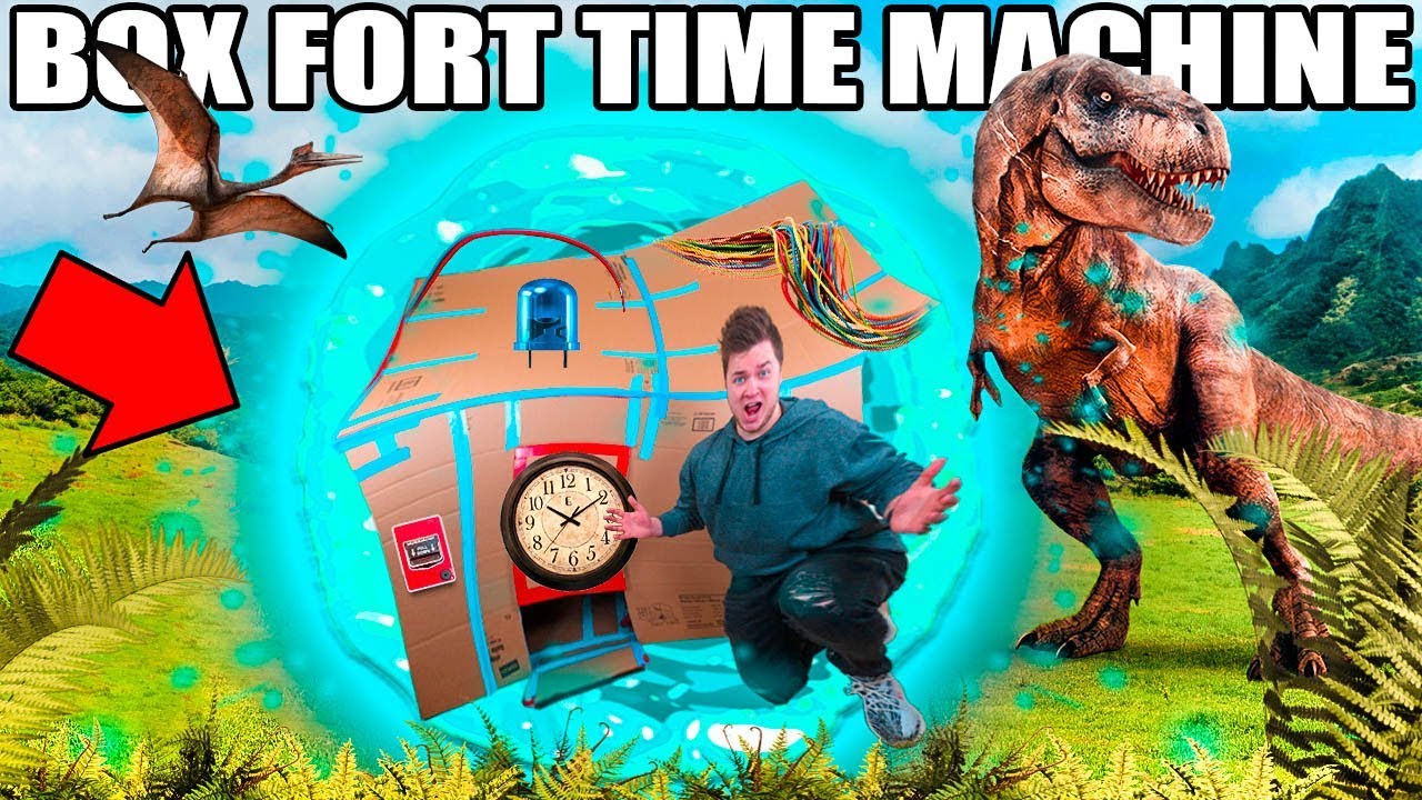 BOX FORT TIME MACHINE!! 📦⏰  Time Traveler's Challenge