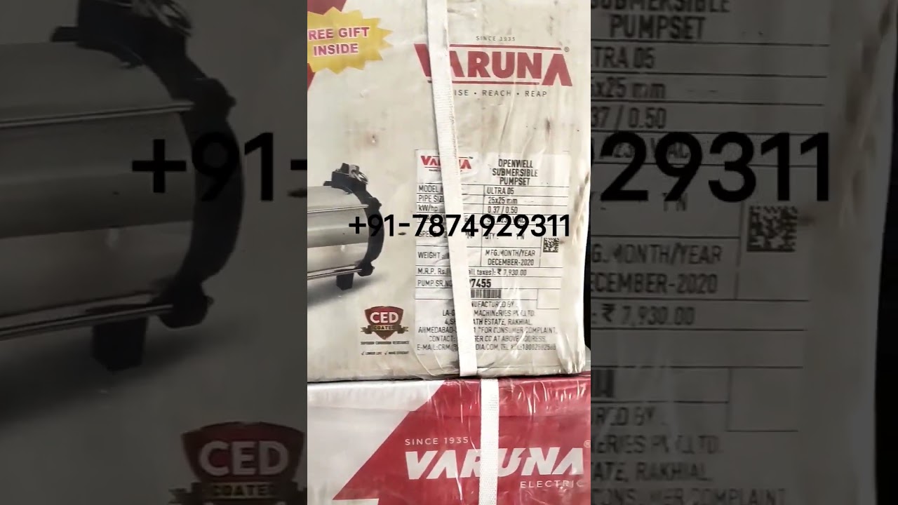 Varuna openwell submersible pump 0.5HP-1HP BURHANI MOTORS PUMPS RELIEF ROAD AHMEDABAD +91-7874929311