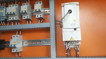 ABB Vfd drive operate with Hmi and plc and local operation display