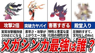 一般ポケモンのメガシンカ最強ランキングTOP15【歴代ポケモン】