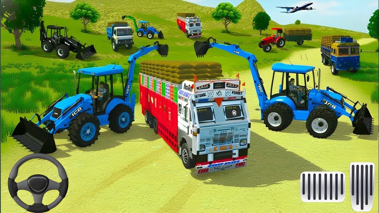 🔴Drive New JCB and Upload Stone🪨🚜 From the Lorry Truck in Game🎮 