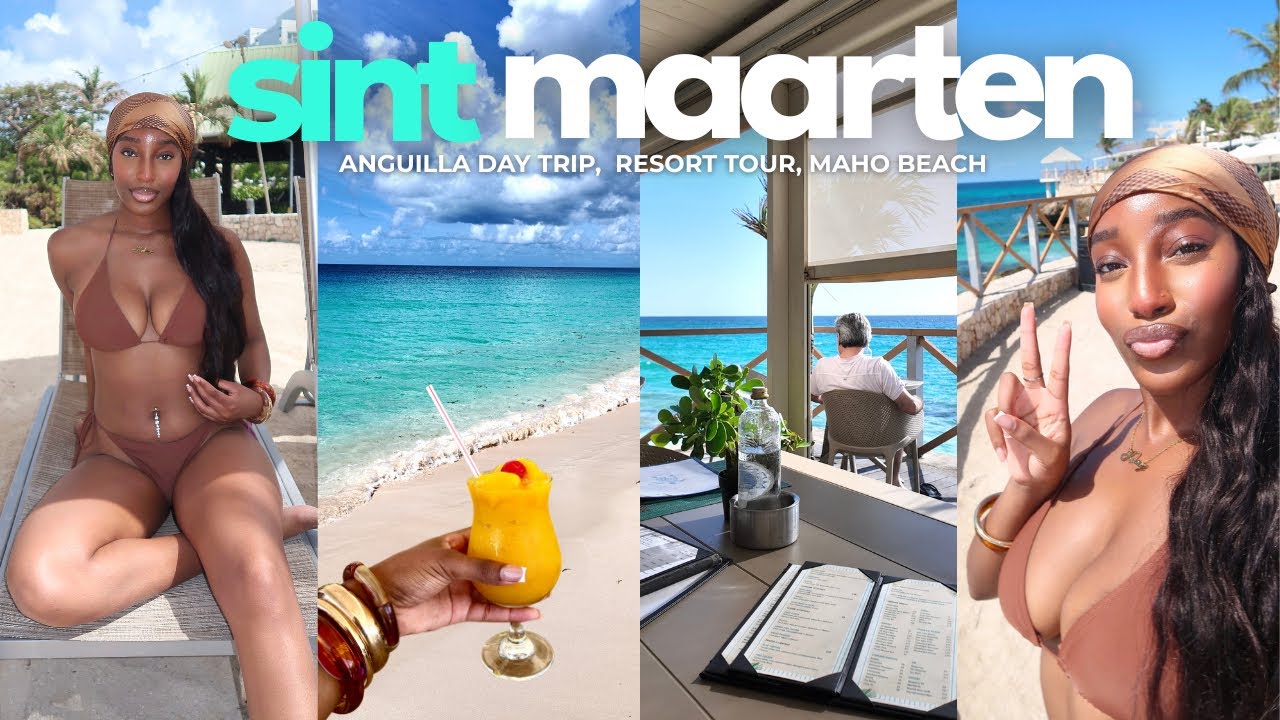 Видеоблог о Синт-Мартене | Пляжные дни в Ангилье, роскошный тур на курорт, пляж Махо, исследовани...