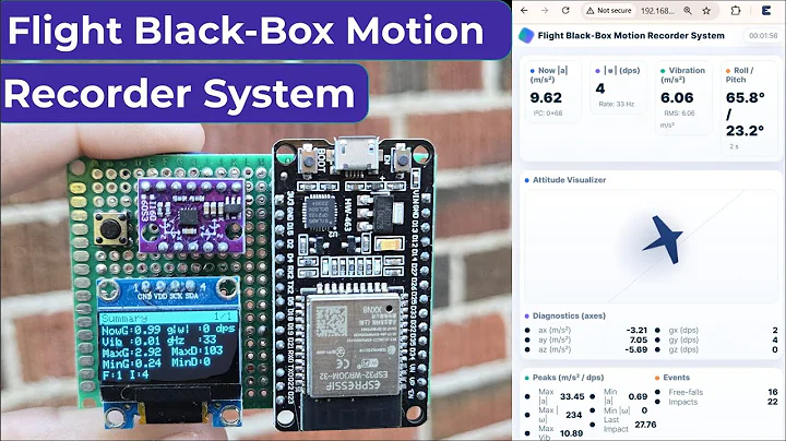 ESP32 Flight Data Recorder | Accelerometer + Gyroscope Project