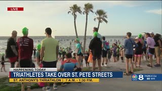 Thousands race in and around St. Pete during St. Anthony's Triathlon