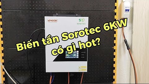 Biến tần hybrid SOROTEC REVO HMT PRO 6KW–Siêu phẩm 2 MPPT, WiFi, pin lithium, hoạt động on/off grid!