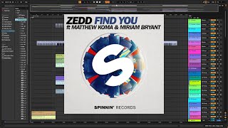 Zedd - Find You ft. Matthew Koma, Miriam Bryant (Ableton Live 11 Full Accurate Remake) + ALS