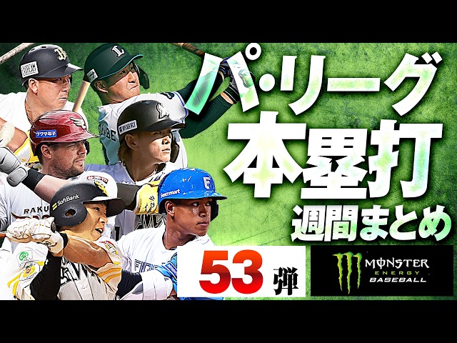 【5/8-5/17】パ・リーグ本塁打「全53弾」まとめ【Supported by モンスターエナジー】