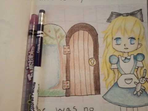 How to draw Alice in wonderland - YouTube