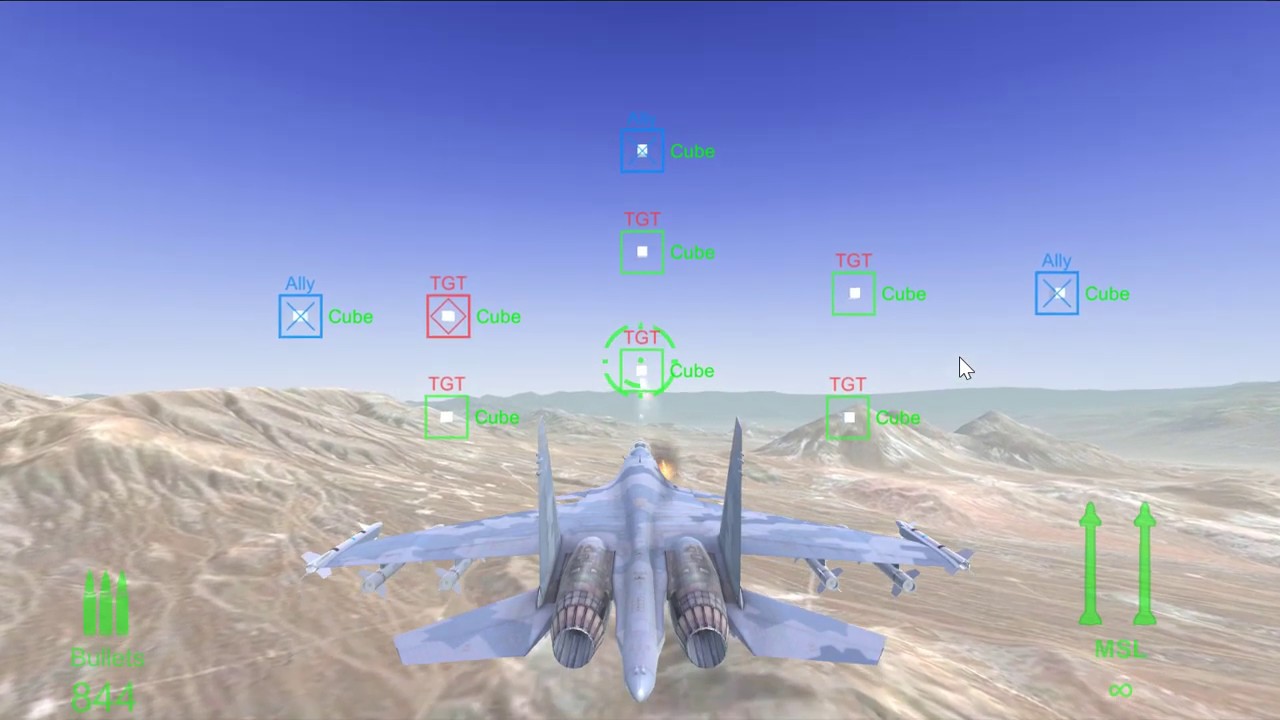 Unity3D Fighter Weapon System: Su35 Test - YouTube