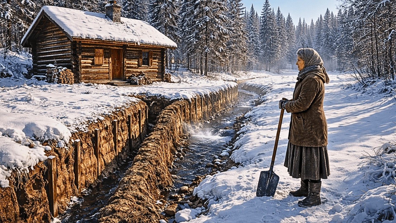 Thrown Out Before Winter, She Dug a Trench to Her Creek — Until Her Floor Never Froze Again