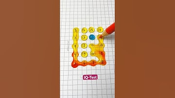 Drawing a Checkered Path With numbers 1 to 21 #drawing #line #maths #quiz #shorts