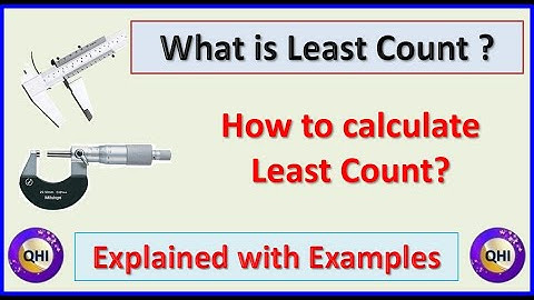 What is Least Count and its formula ?
