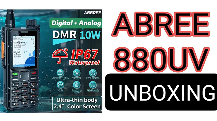 Unbox Abbree AR880 DMR , Analog Dual HT