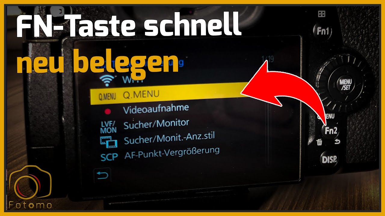 Lumix Kamera Fn Taste Schnell Neu Belegen Youtube