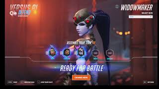 Playing a warm-up with Widowmaker in Overwatch 2 (gameplay, no commentary)