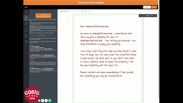 PRINTgenie - direct mail template builder for a Letter