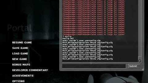 portal how to use cheats PC