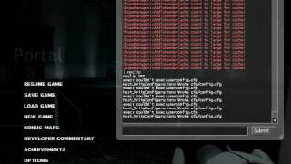 portal how to use cheats PC