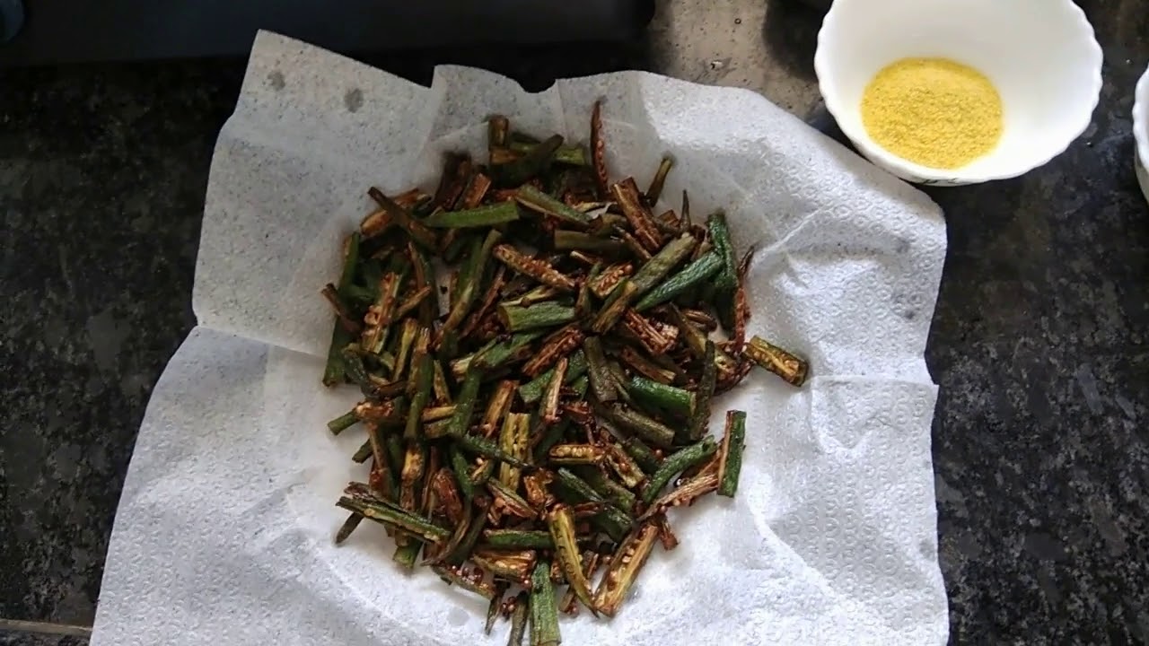 कुरकुरीत भेंडी | Crispy Lady Finger | भिंडी Fry | Marathi ...