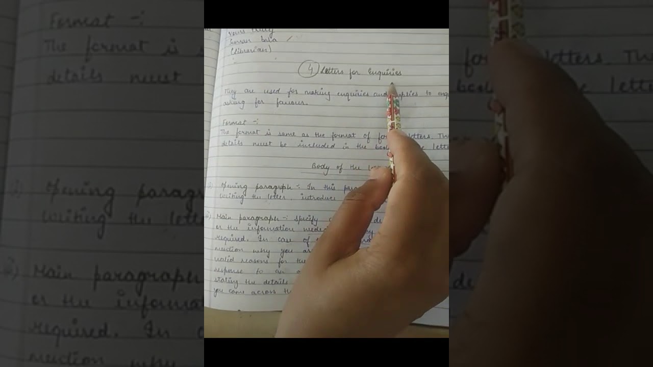 Letter for Enquiry| Business letter| Formal letter| Letter writing