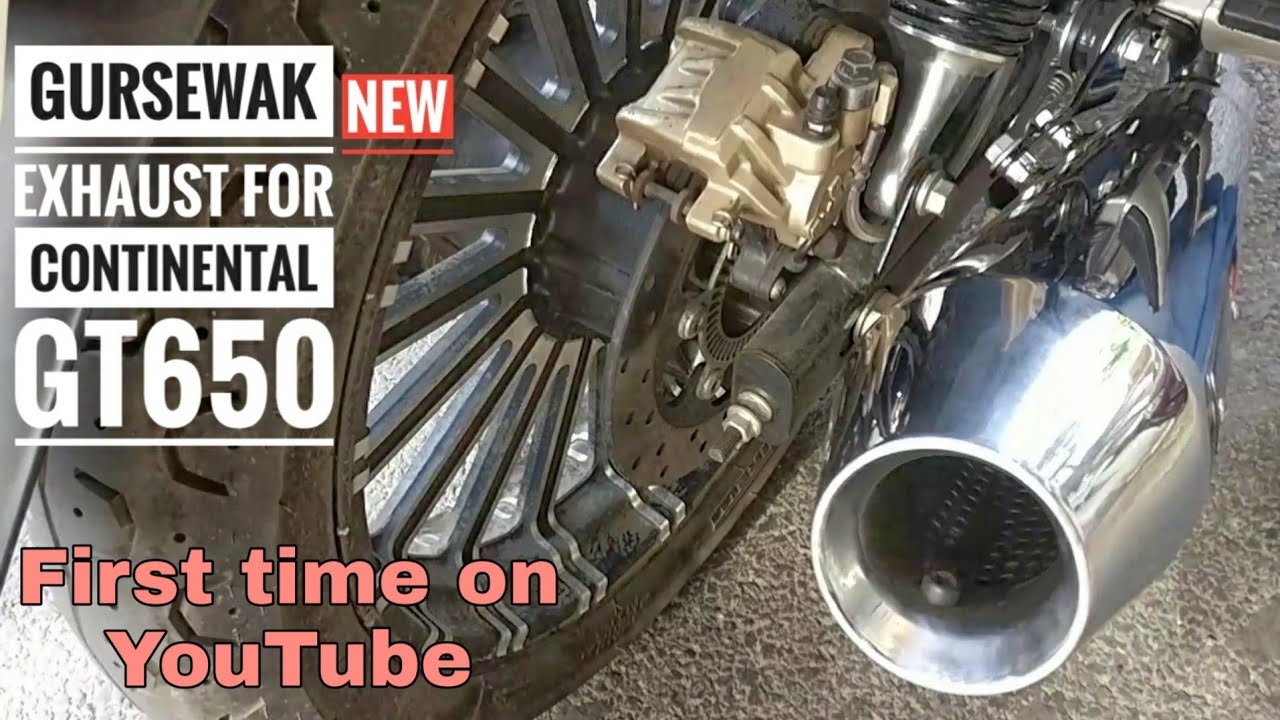 Installed Gursewak short cone Exhaust on Continental GT650 BEST FOR