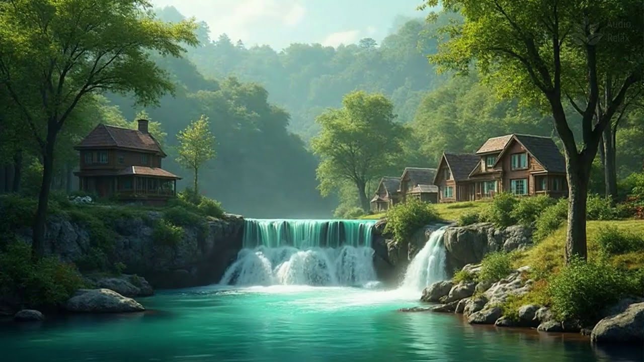 10 HOURS | Turquoise River ASMR Water Sounds for Sleep, Study & Relaxation